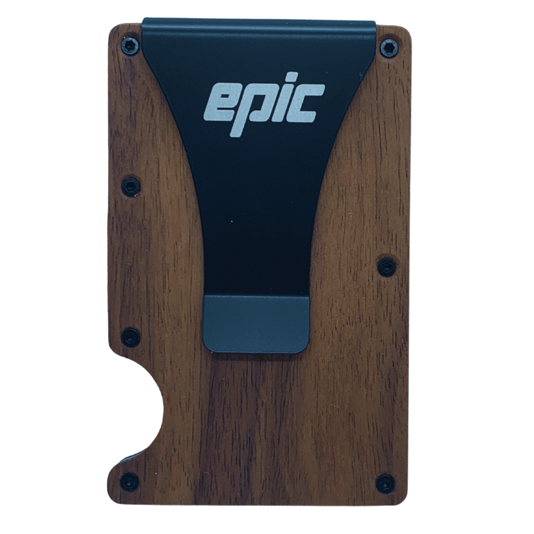 Epic wooden slimline minimalist wallet